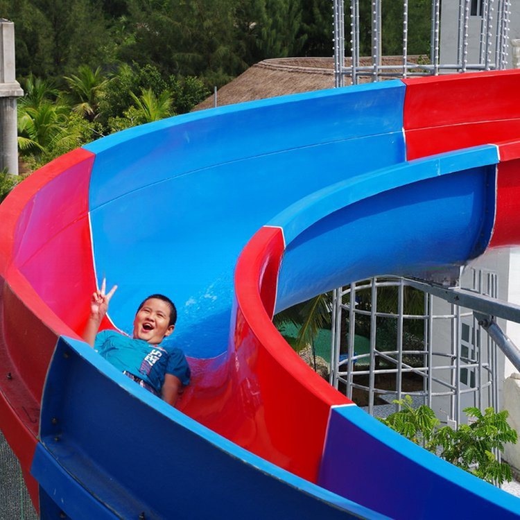 China Factory Fiberglass Water Park Slide Rides Customized Products