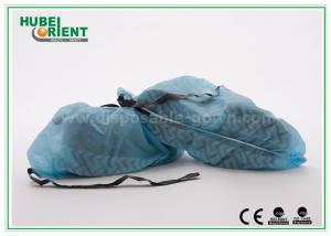 Quality 18&quot;/16&quot; Non Woven Shoe Cover With Antistatic Strip/Disposable ESD Shoe Covers For Lab wholesale