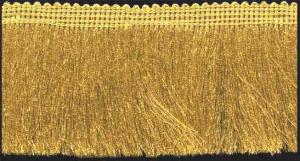 Quality Wholesale 2.25&quot; Metallic gold color OEM high quality brush fringes for curtain decoration wholesale