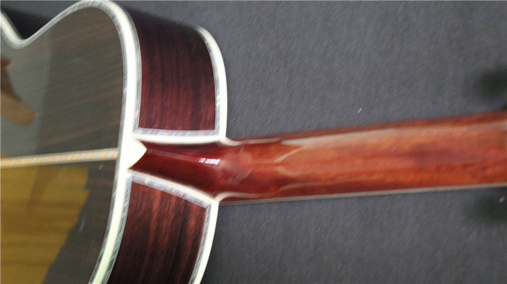 Acoustic Guitar,Solid Korean pine top,OEM Ebony fingerboard 41 inch 00045 Acoustic Guitar