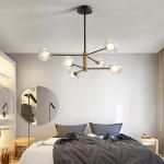 Nordic glass bubble chandelier light led postmodern lamp minimalist sputnik