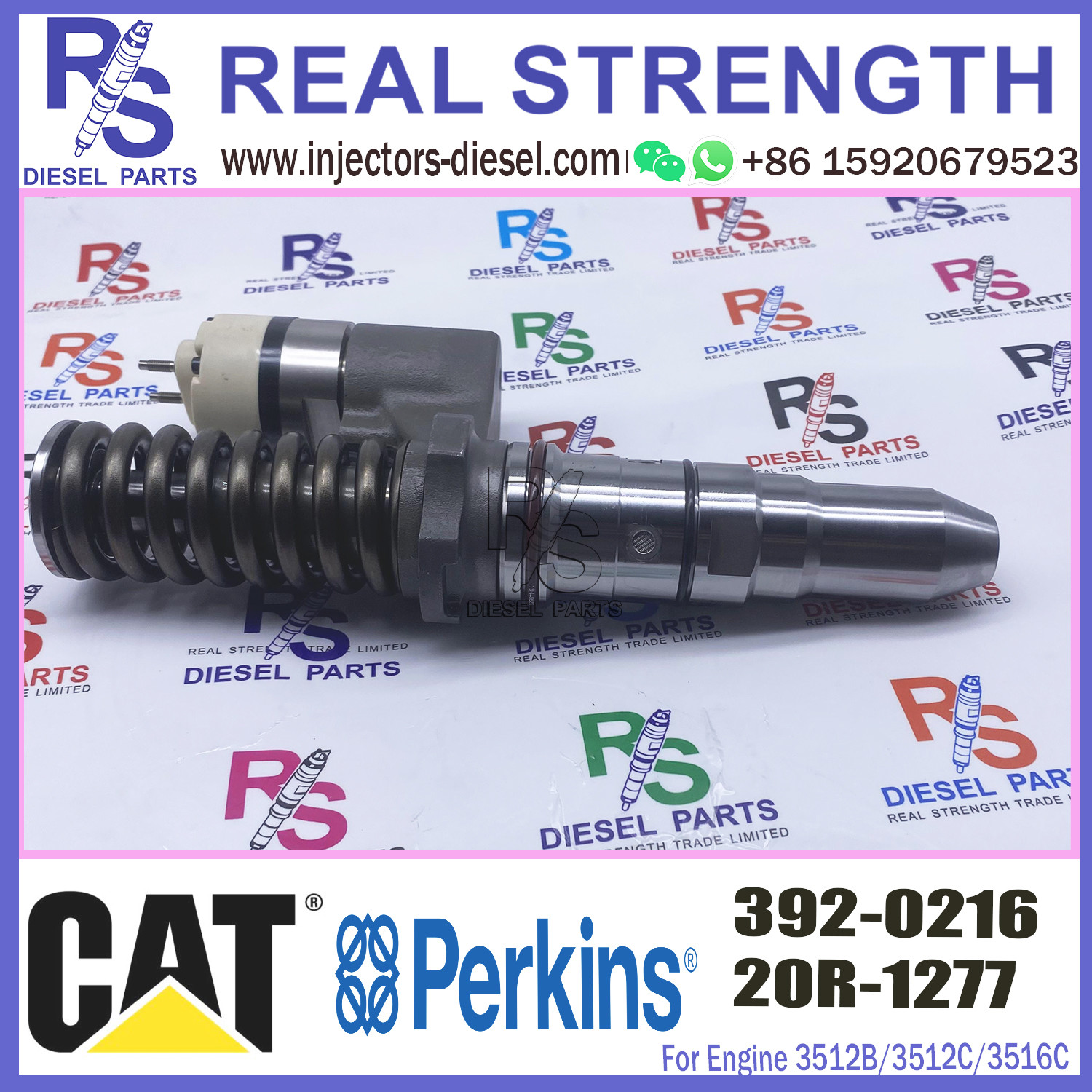 392-0216 for CAT Diesel Engine 3508 3512 3516 3524 Fuel Injector 3920216 20R1277