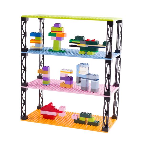 DIY toys 16*32 dots colorful city scene small particles double sides baseplates