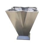 X type tall flower pot cross metal flower planters