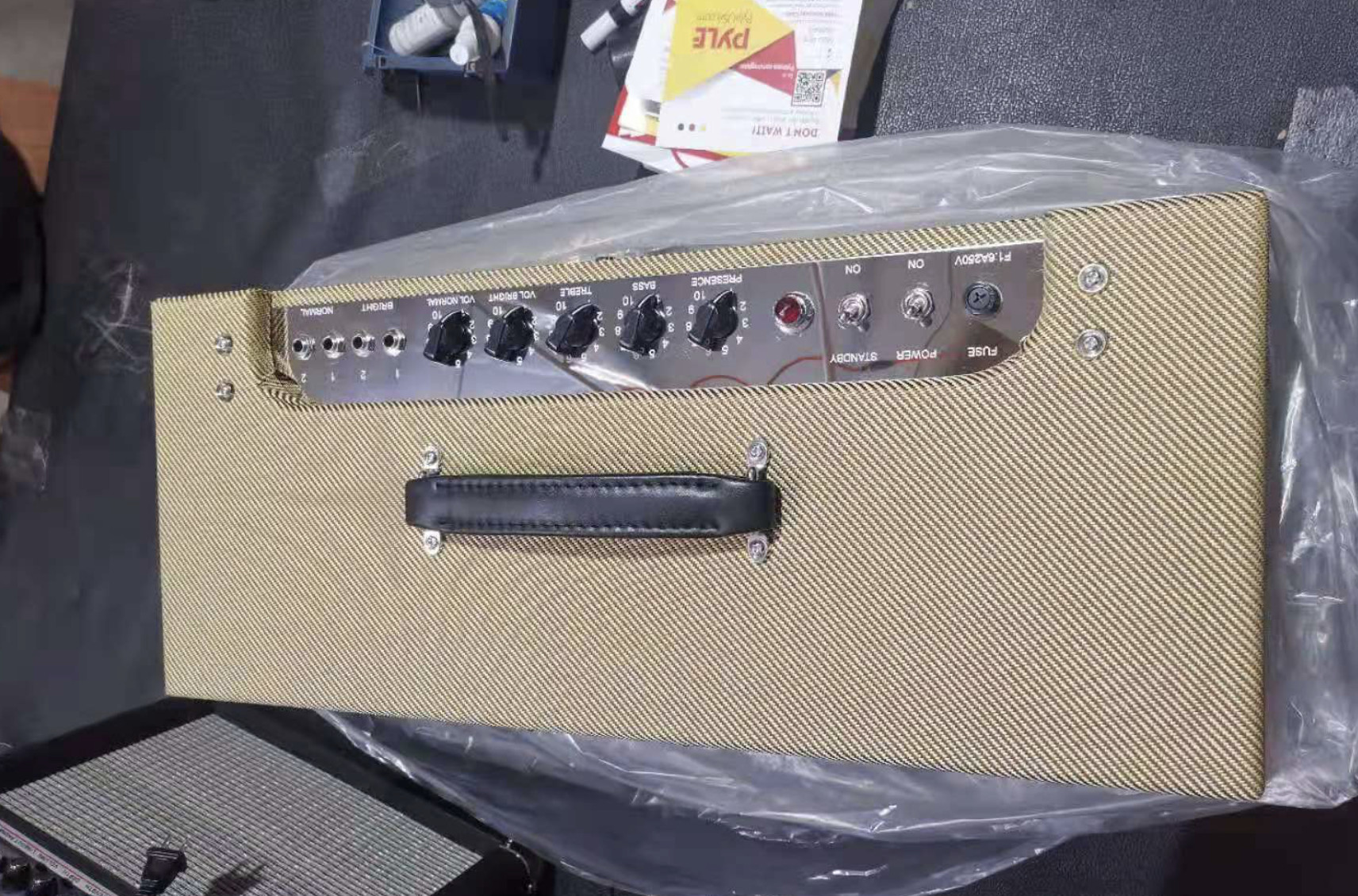 Custom Grand 57 Twin Hand-Wired Tweed Guitar Amplifier Head