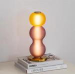 Designer Colored Pendant Lamps LED Stained Glass Pendant Light Bar Shop