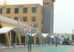 Outdoor PVDF Fabric Shade Canopy For School Walkway Structures