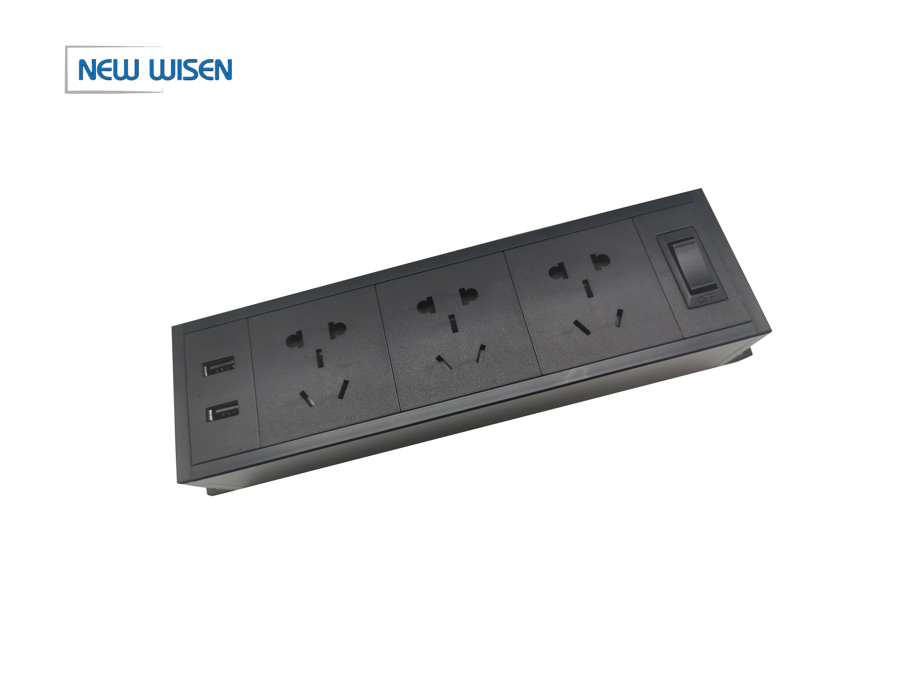 Electric Desk Clamp Under Table Mount Power Strip Outlet Retractable