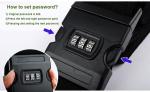 Fashionable Personalised Luggage Straps Adjustable No Harm To Human Body