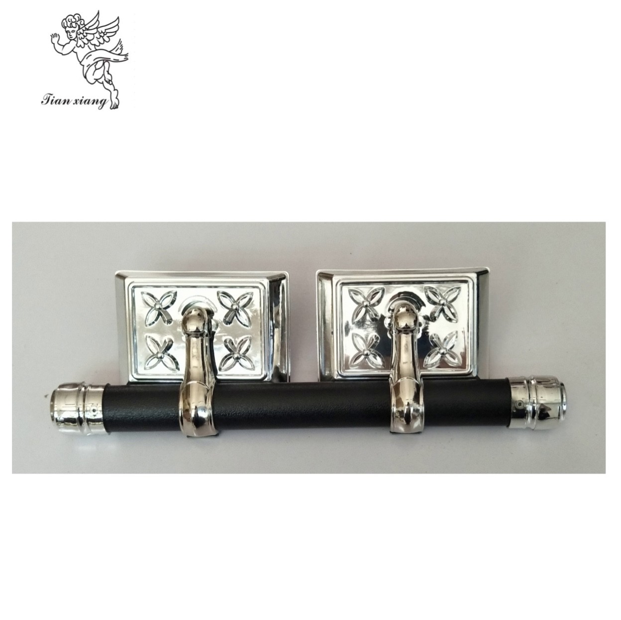 Zinc PP 4pcs Plastic Corner Casket Swing Bar Parts Of A Coffin