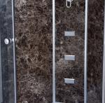 35''X35''X85'' Sliding Door Shower Enclosure Tempered Glass