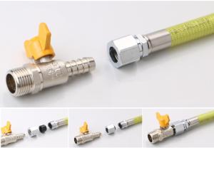 Quality DN10 brass quick hose connector for Home Gas Appliances ISO9001 wholesale