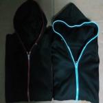 attention-attractive el hoodies/ glow hoodies/ light up hoodies