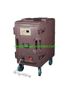 Quality Durable Brown Electric 116Litre Front Loading Insulated Food Pan Cart wholesale