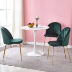 2pc Green Upholstered Dining Room Chairs 220lbs Weight Capacity