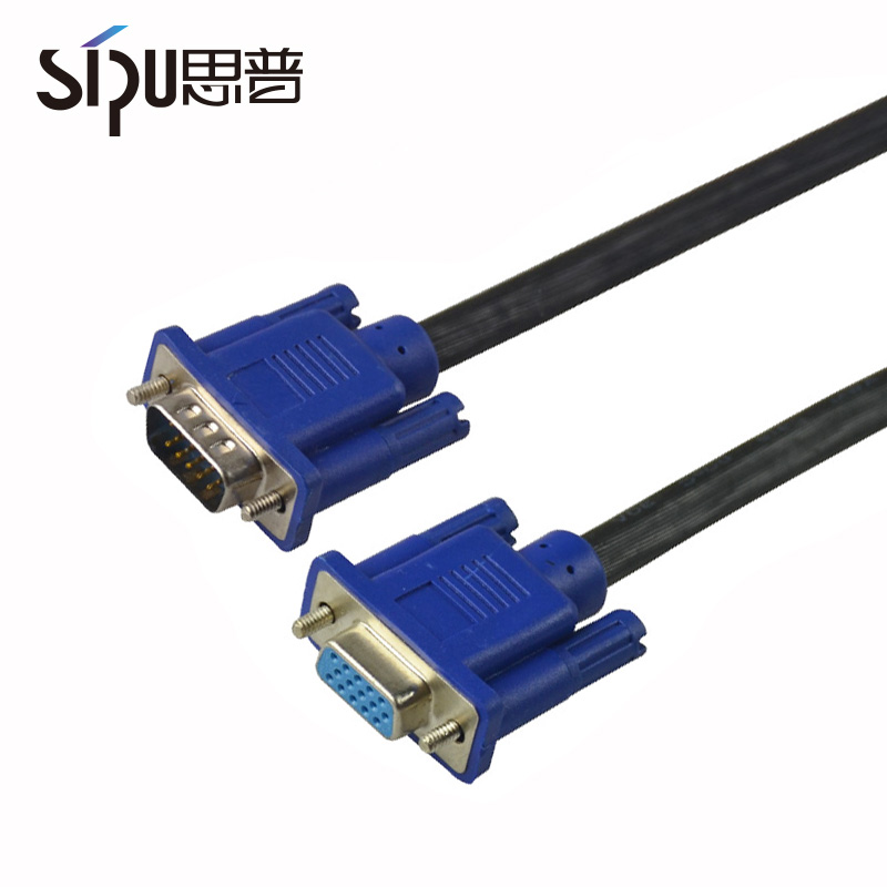 Multimedia VGA Monitor Cables To Connect Laptop Tv Gold Plated PVC Jacketed