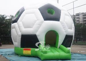 Quality Outdoor Kids Party Time Football Inflatable Bouncy Castle with 0.55mm pvc tarpaulin wholesale