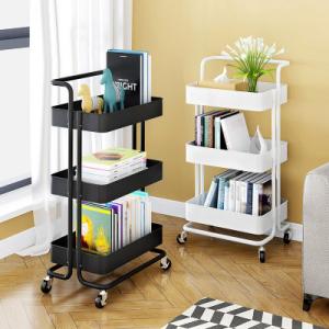 Quality Wear Resistant Kitchen 45KG Bearing ABS 3 Shelf Trolley wholesale