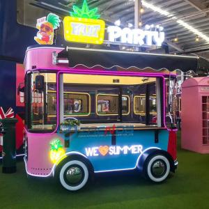 Quality 4 Road Wheels Electric Mobile Snack and Beverage Catering Van wholesale