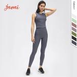 Ribbed Fabric 210gsm Gym Activewear Sets Womens 2 Piece Activewear Sets