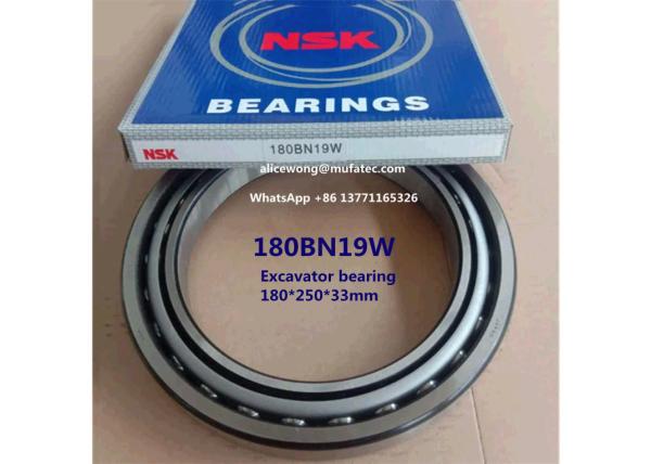 180BN19W excavator bearing thin section angular contact ball bearing 180*250