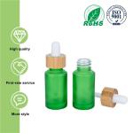 30ml Frosted Green Glass Dropper Bottles Essential Oil Bottle With Bamboo