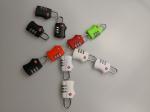 TSA 338 Colorful Travel Bag Locks / TSA Safe Lock PC Material For Suitcase