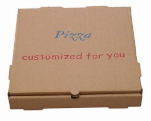 Quality Corrugated Paper Pizza Box Packaging , Offset Printing Paper Pizza Box wholesale