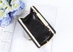 New fashion women clutch purse black style pu leather lady hand bags