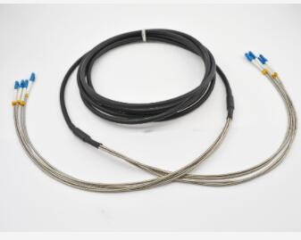 Armoured Fiber Optic Patch Cord LC 4 Cores SM Armored Uniboot Outdoor