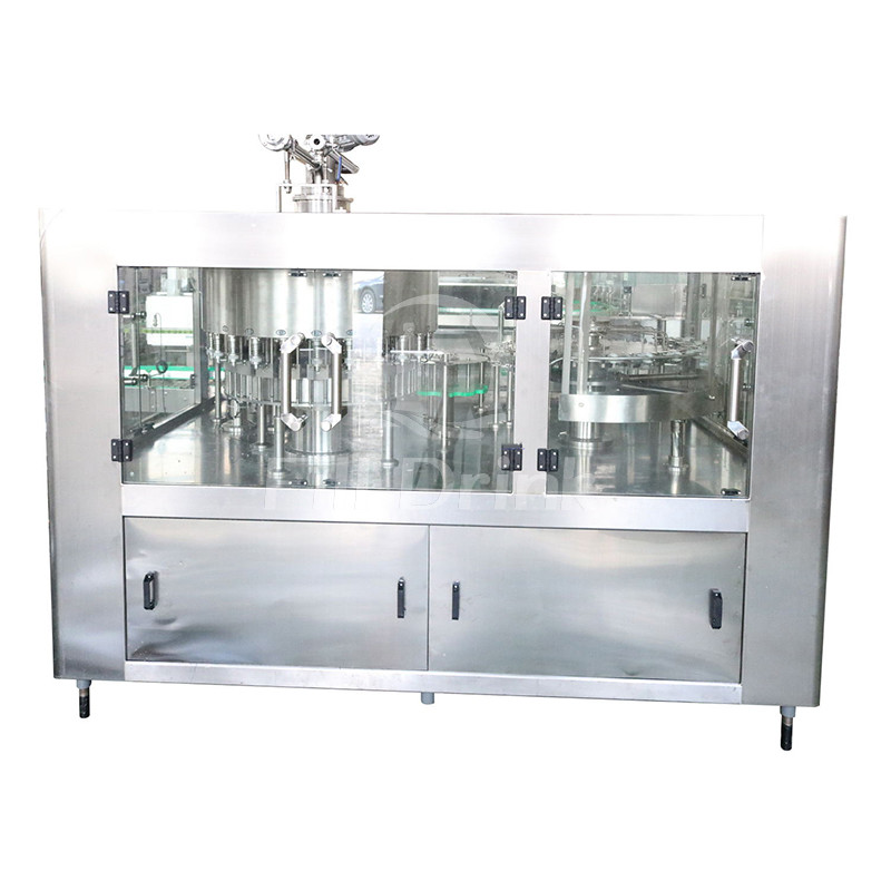 6000BPH CIP Filling Machine CIP Cleaning Machine Scraping Belt Lifting Cap Elevator