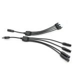 Waterproof IP67 Snap In PV Connectors Cable Female And Male