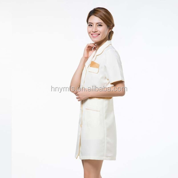 Women'S Multi Pockets Nurse Medical Scrub Suit 65% Cotton Material