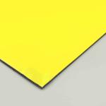 Bright Yellow Exterior PE Aluminum Composite Panel 122cm X 244cm Waterproof Acp