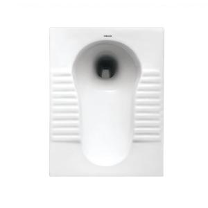 Quality White 6L Ceramic Toilet Squatting Pan With Trapway 530x425x305mm wholesale