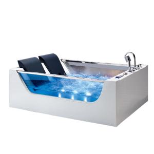Quality 6ft 2 Person Corner Bathtub Luxury With Bubble Jet Whirlpool Waterfall Indoor wholesale