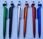 Supply mobile phone holder ballpoint pen twist promotion pen love shape touch