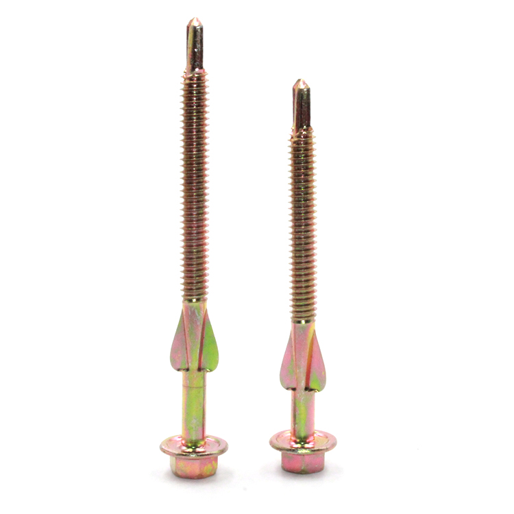 Steel Zinc Plated Phillips Flat Head Self Drilling Screws with 2 Ears CSK Head Design