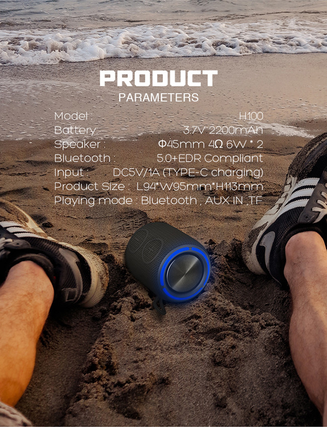 Wireless Music Speaker 8 Hours Play Time 60Hz-20KHz Frequency Response