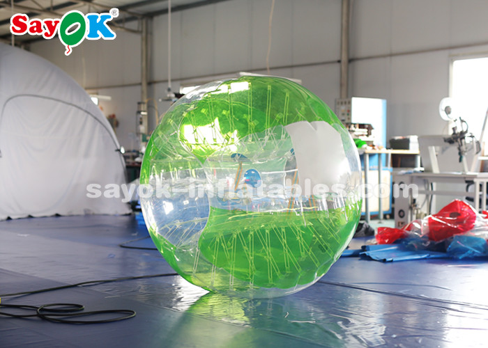 Inflatable Suit Game 1.5m 0.8mm PVC Inflatable Bubble Soccer Transparent / Red / Green Color