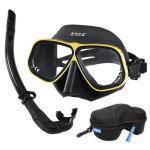 Rubber Diving Prescription Mask Snorkel Goggles Set ROHS Certified