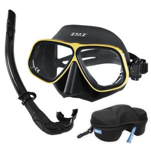 Quality Rubber Diving Prescription Mask Snorkel Goggles Set ROHS Certified wholesale