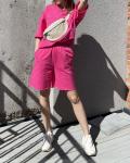 Women's Hoodie Set Casual Loose T Shirt Five Quarter Pants Training Jogging Wear