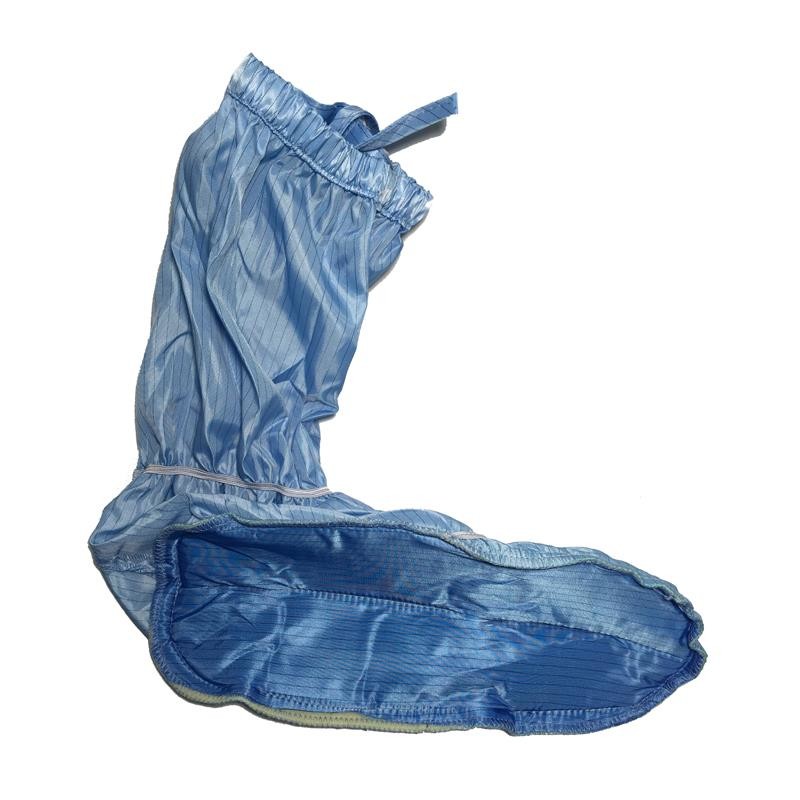 PVC Dotted Long Sleeve Electrostatic Dissipative Shoes Washable With Ties