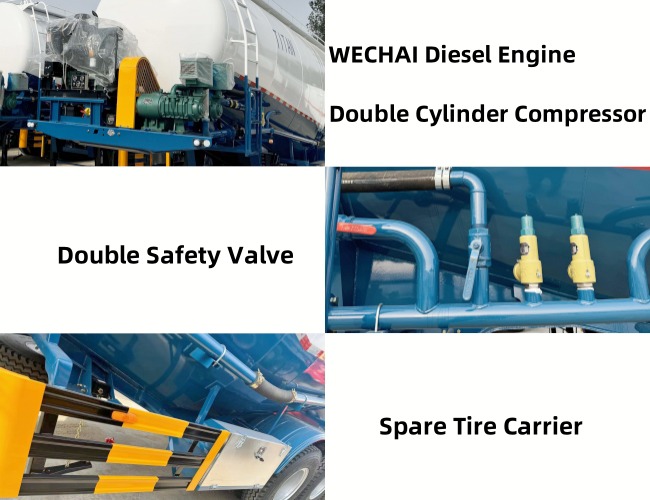 TITAN 3 Axle 50 Ton Dry Bulk Tanker Trailers for Sale