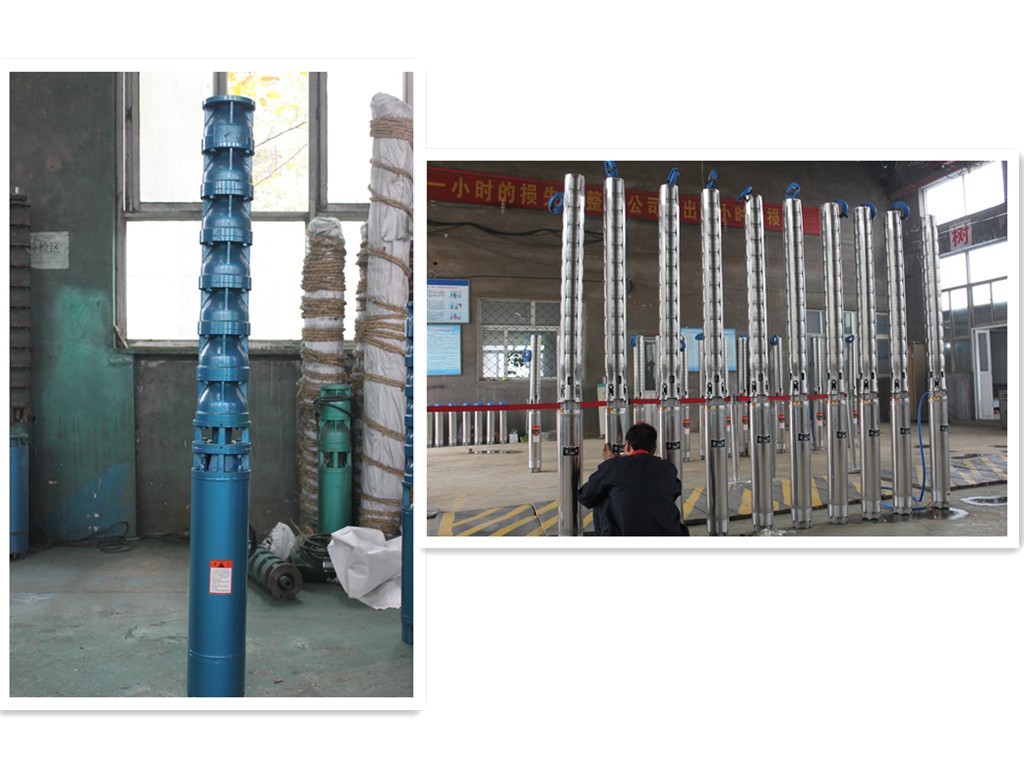 Long Distance Water Transfering Submersible Borehole Pumps Stainless Steel 304 316 Material