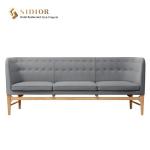 Button Tufted Modern Restaurant Booth 1M Mid Century Leather Couch