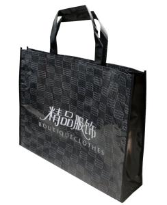 Quality Black Classic shining coated 100% enviromental non woven fabric wholesale