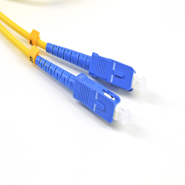 Duplex 2.0mm PVC SC UPC - SC UPC G657A1 Fiber Optic Patch Cord Supplier