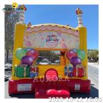 Bounce House Kids Inflatable Party Jumping Castle With Soccer Goal Factory Price